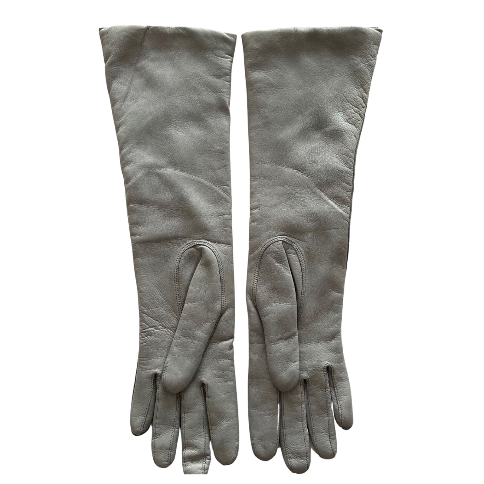 KISLAV high soft gray leather gloves Size 6 France