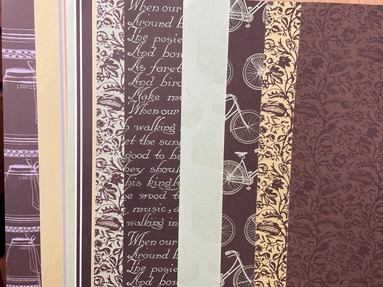New 12 x 12"   SCRAPWORKS   9  Heavy weight Scrapbook papers BREEZE COLLECTION
