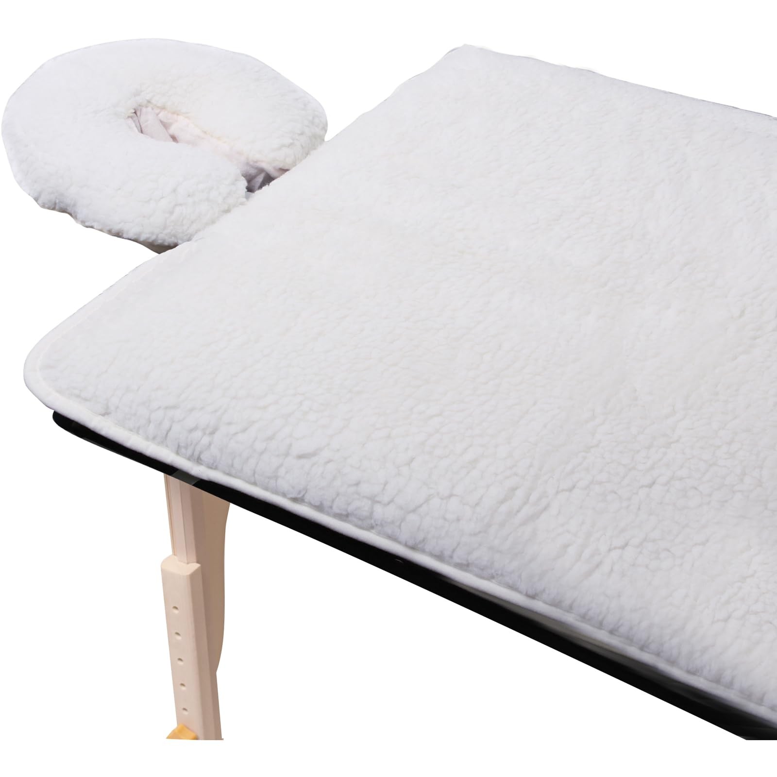 Hypoallergenic Massage Table Pad Extra Soft Warm Cool 31x72 Inch White