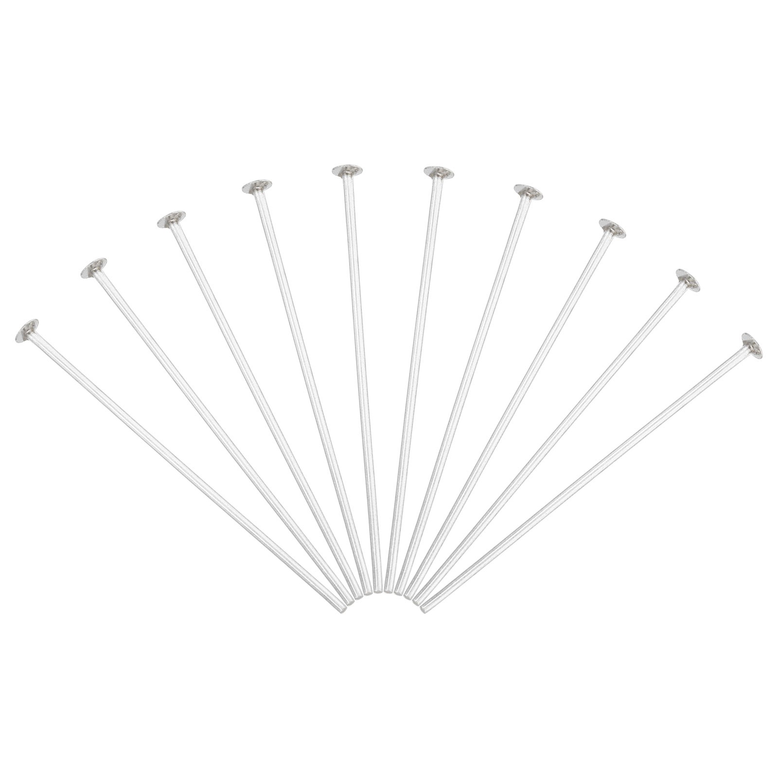 100 x Chandelier Connector Clip Pins 2.5mm OD 38mm L Replacement Copper Silver