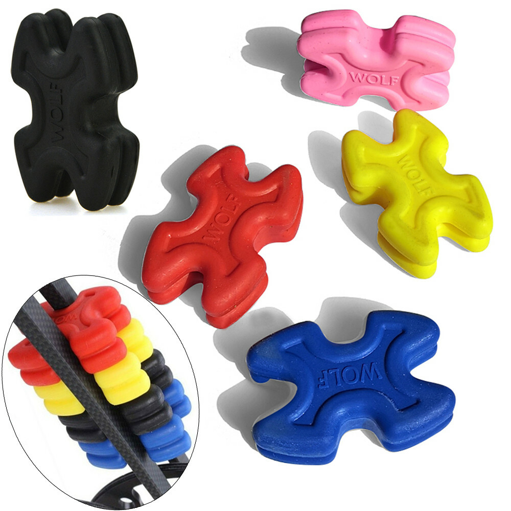 4pcs Compound Bow Limbs Stabilizer Archery Rubber Silencer Damper Shock Hunting