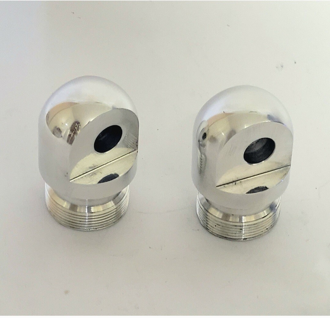 Tube caps for adjustable triple trees with 41mm tubes, MY1949-1977 (imperial)