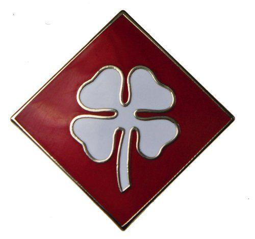 US 4th Army Hat or Lapel Pin H14890 F3D20Z