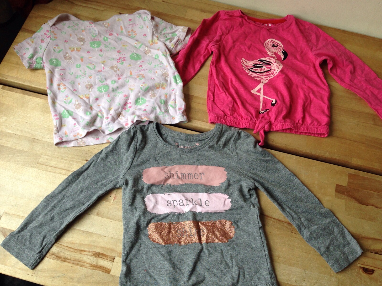 F&F Nutmeg Primark Baby Girl tops x 3 18-24  months VGC