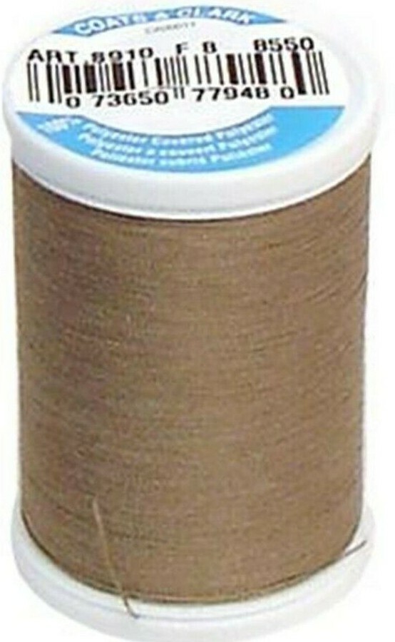 Coats & Clark ~ Dual Duty All Purpose Thread, 250 yd ~ (S910-8550 - Taupe Clair)