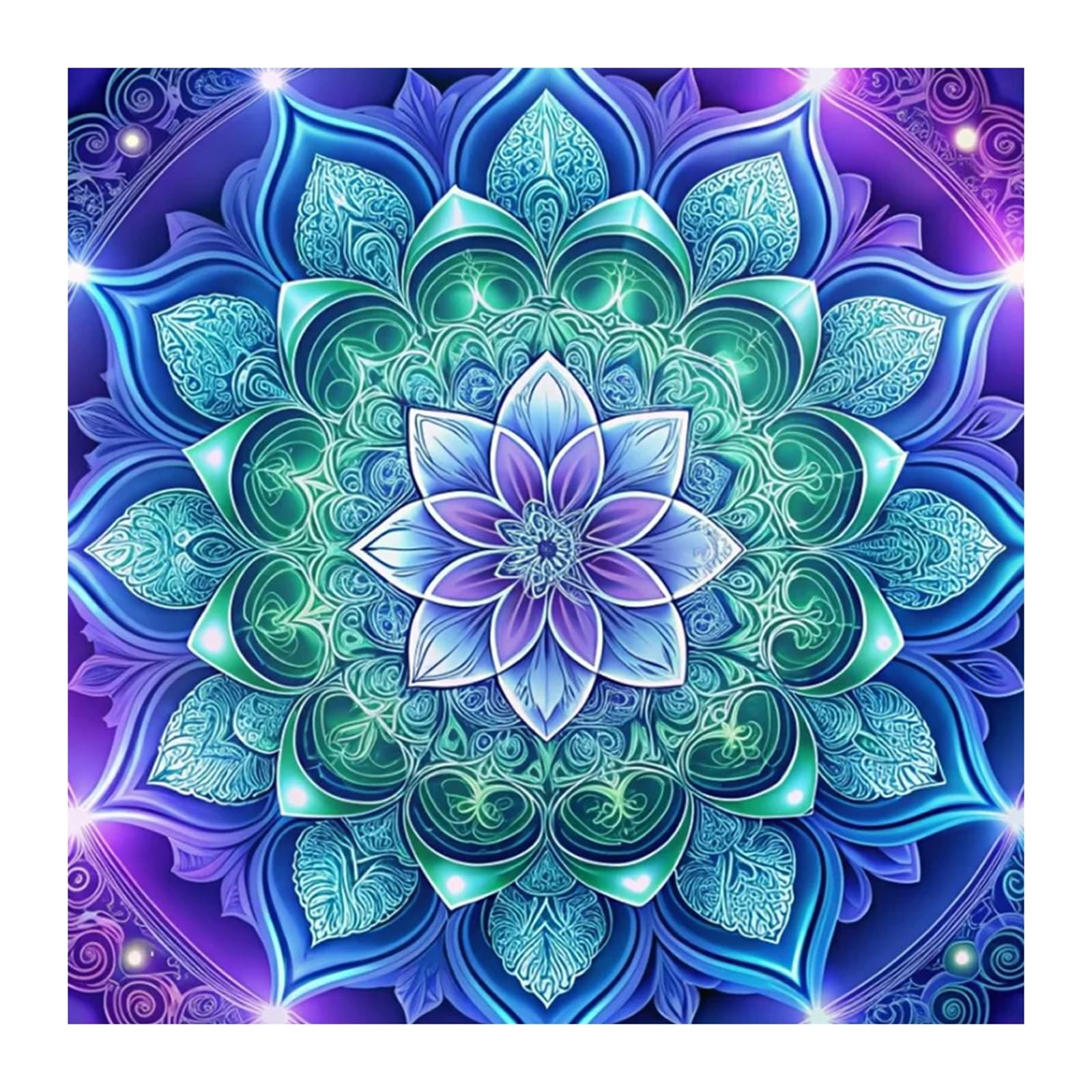 Domnpes Diamond Painting Kits for Adults, 5D Mandala Art Multicolored