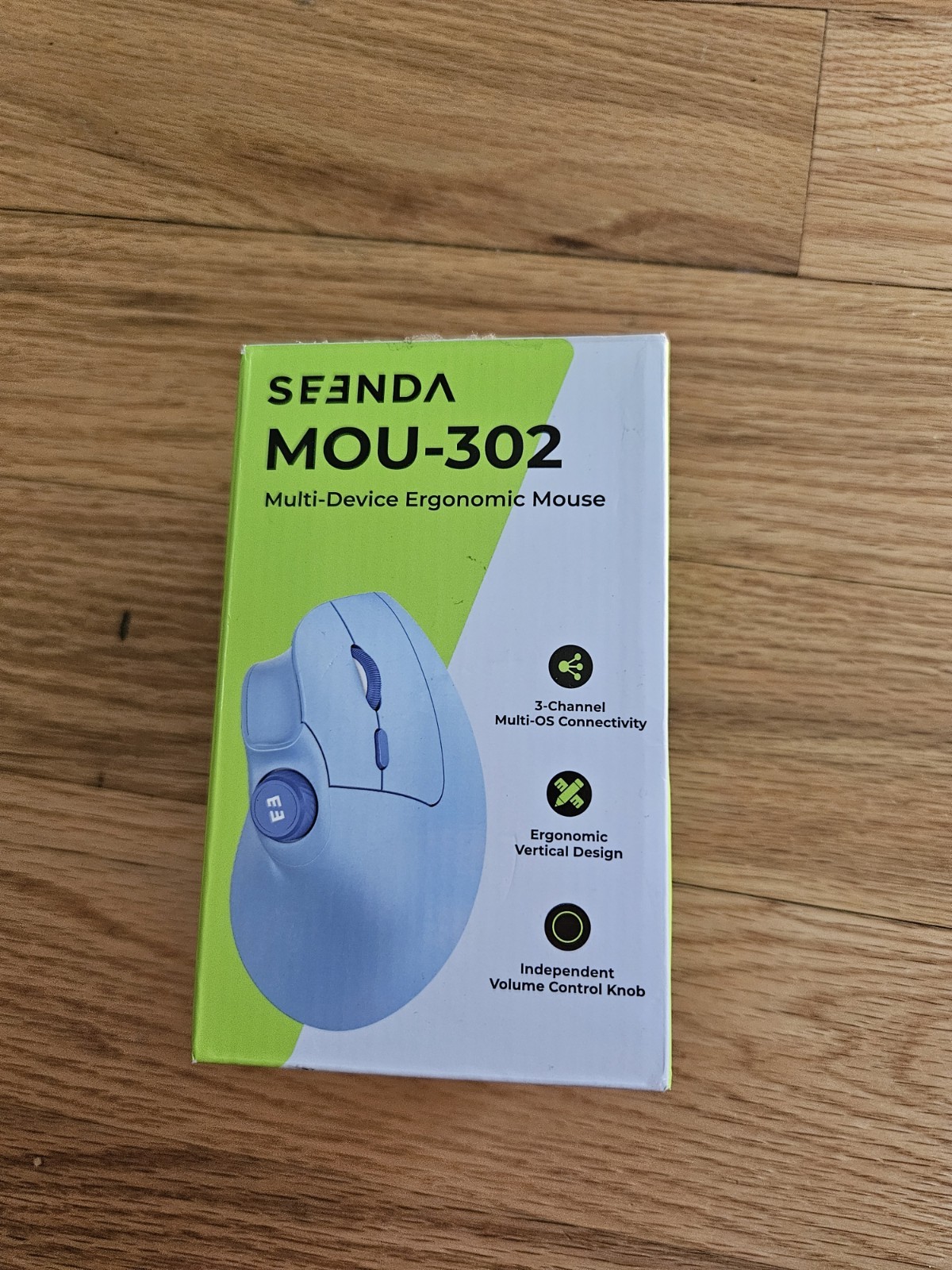 Seenda MOU-302 Wireless Bluetooth Ergonomic Vertical Optical Mouse 2400 DPI