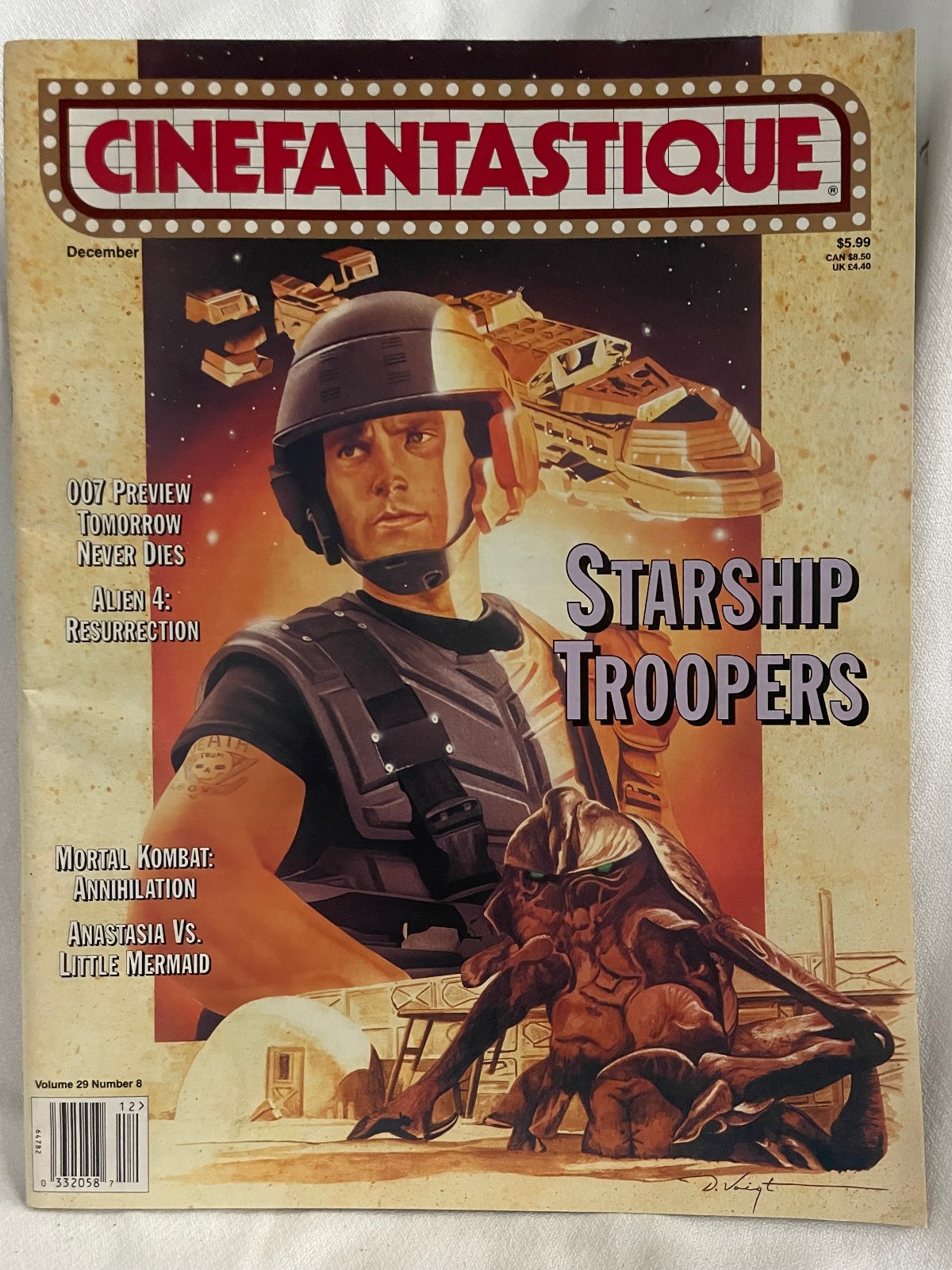 CINEFANTASTIQUE December 1997 Vol 29 #8 -Starship Troopers / James Bond / Aliens