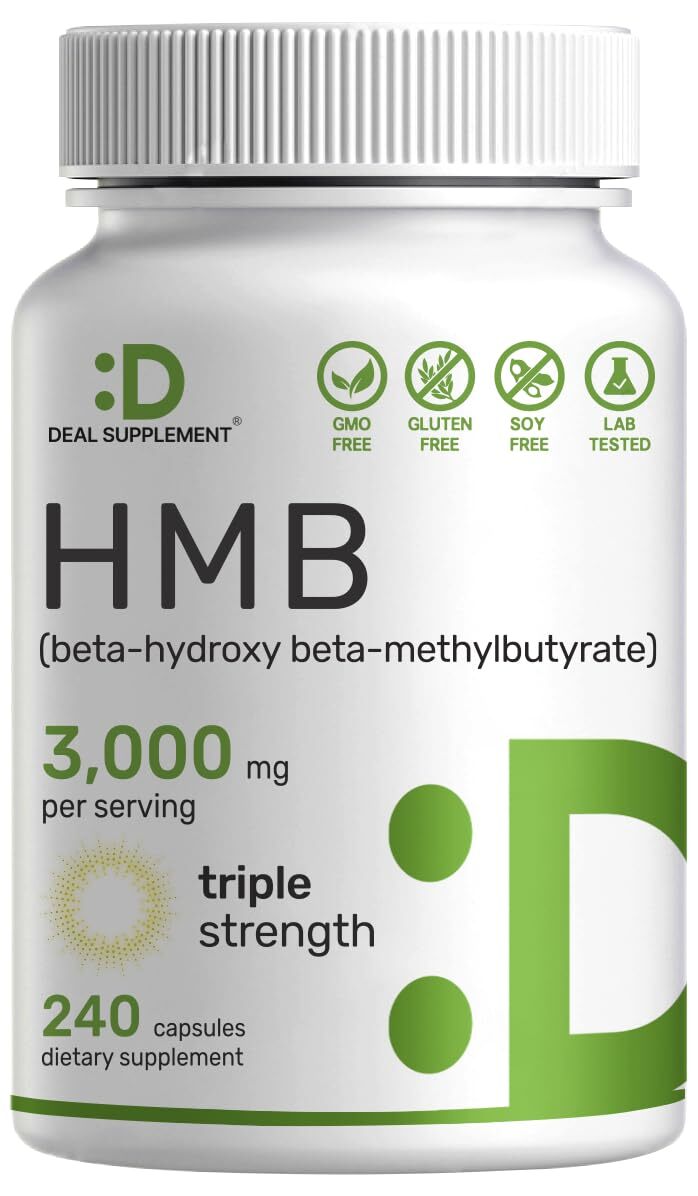 HMB 3000mg Ultra Strength Supports Muscle Growth Fast Workout Recovery 240 Caps