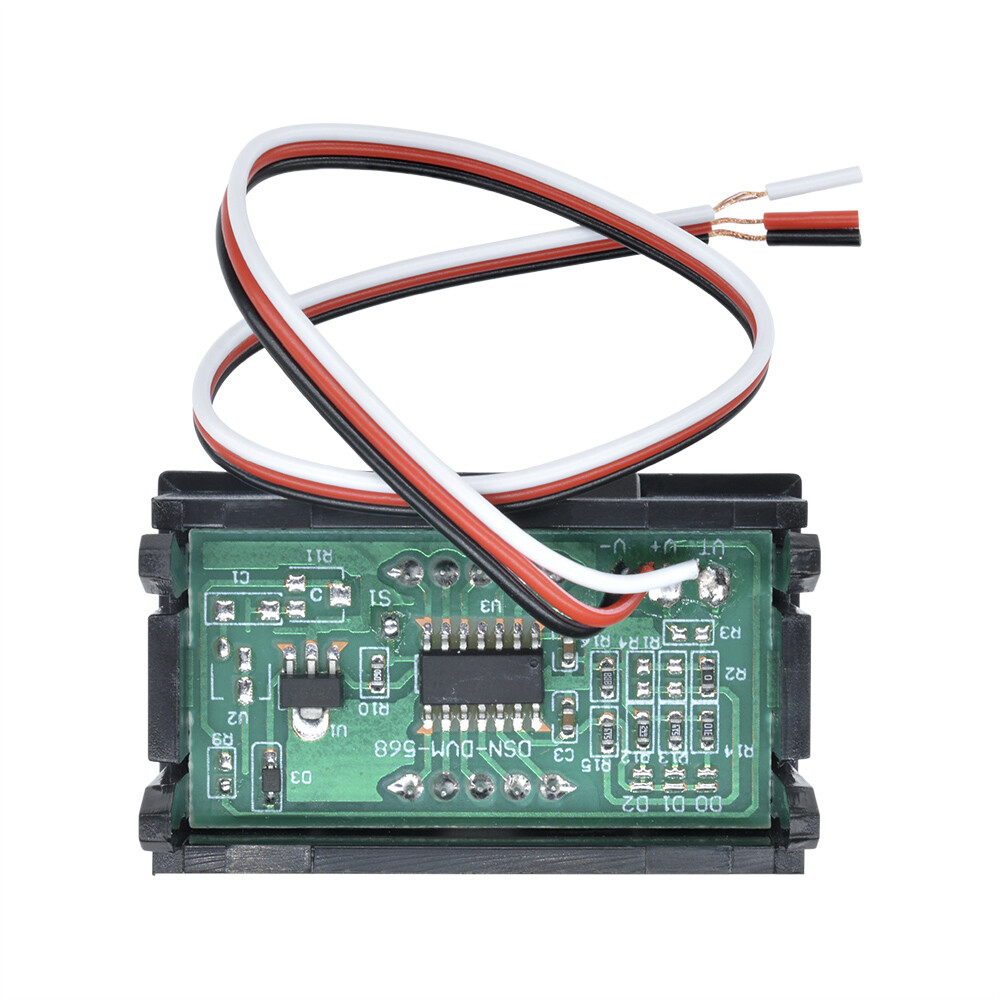 DC 0-99.9V Mini Red LED Display Voltage Panel Meter Digital Voltmeter Three Wire