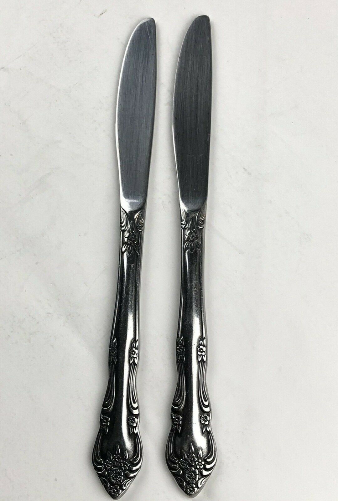2 Stanley Roberts DREAM ROSE Modern Solid Knife Butter Dinner Korea