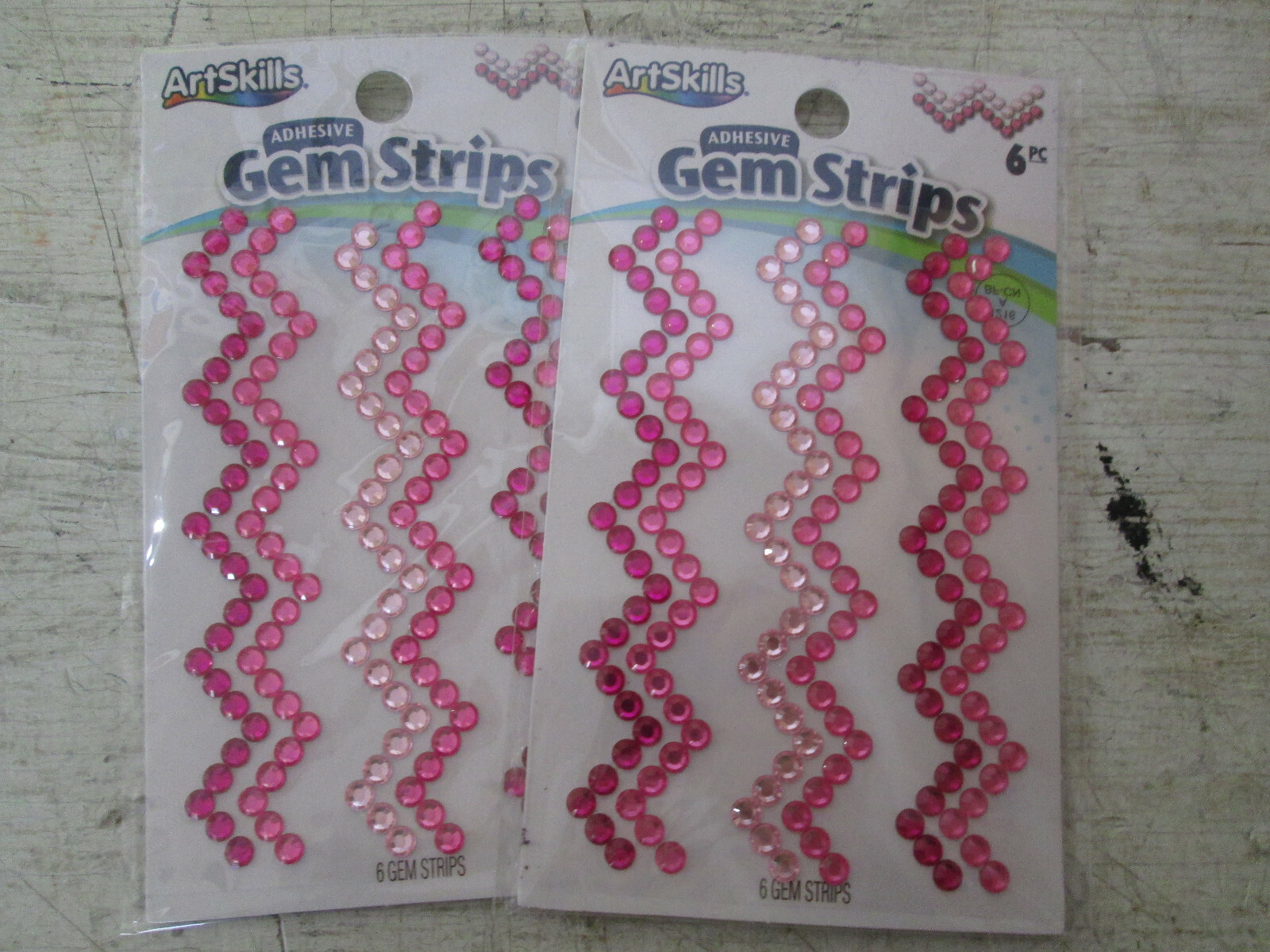 Art Skills Adhesive Gen Strips 12pc Total- NEW