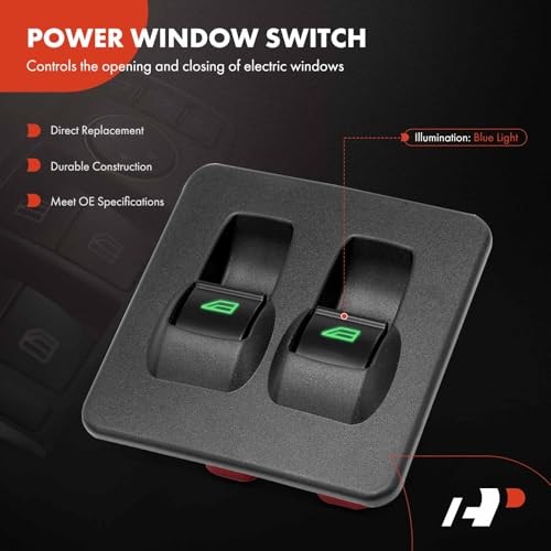 Power Window Switch Compatible with Ford Transit Connect 2010-2017, Front