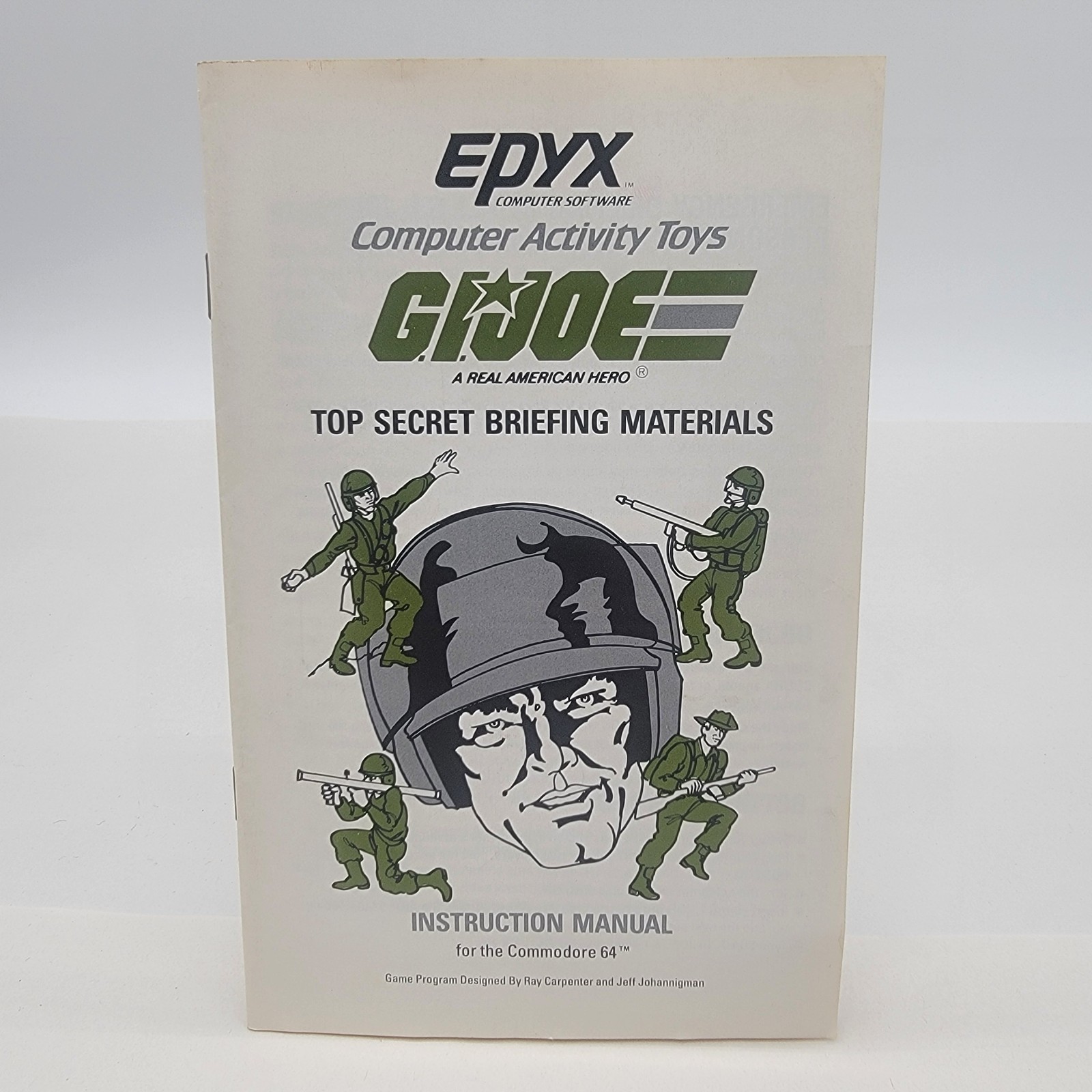 Commodore 64 GI Joe A Real American Hero Instruction Manual