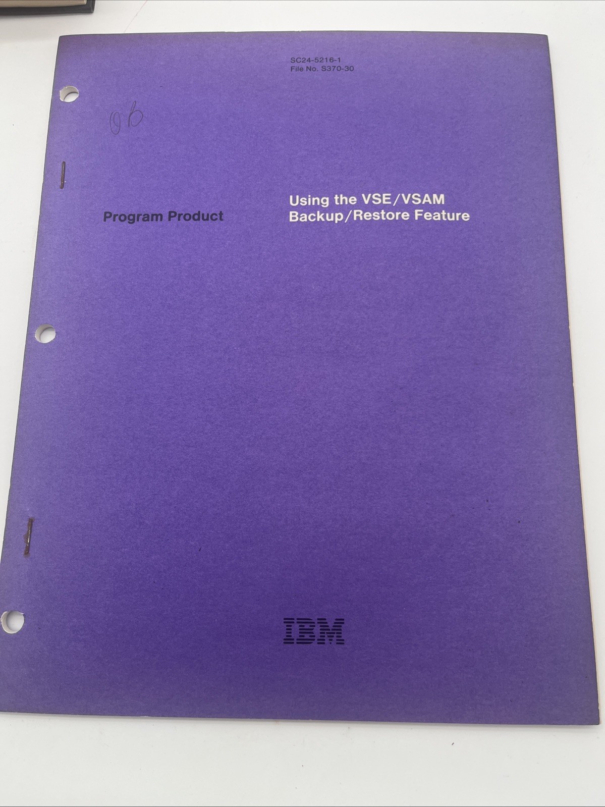 4 Vintage IBM System (4331 Processor, VSE/VSAM, & Disk Operating System) Manuals