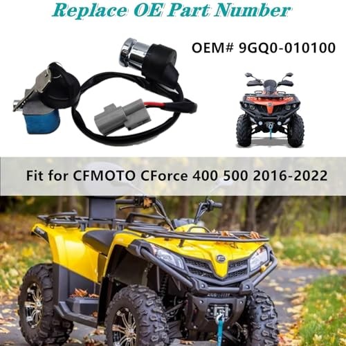 Ignition Switch with Key for CFMOTO CFORCE 400, CFORCE 500 ATV Ignition Lock