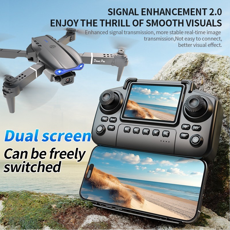 E99 Pro Drone Screen remote control Foldable RC Quadcopter Four Axis Aircraft US