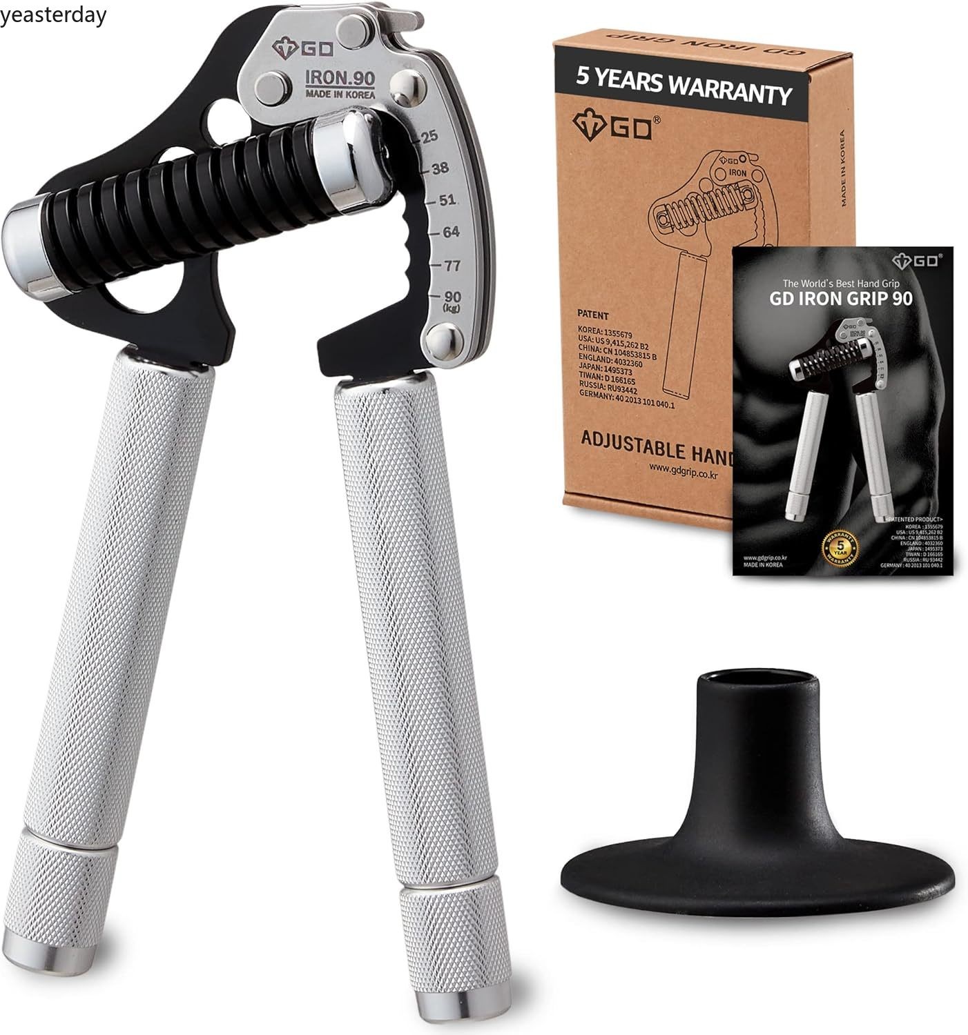 GD IRON GRIP Grip Strength Trainer Adjustable Hand Gripper Strengthener Hand