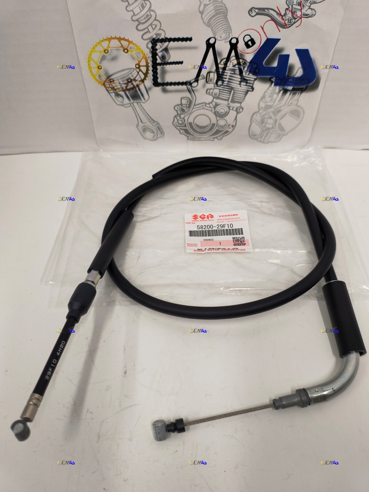 Suzuki Genuine OEM Clutch Cable 2000-2023 DRZ400 DRZ DR-Z 400 E S SM 58200-29F10