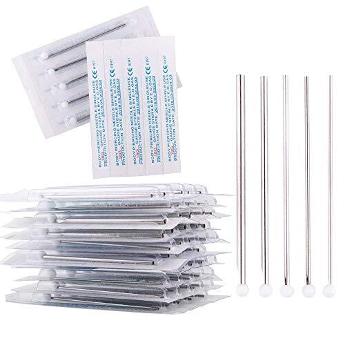 Ear Nose Piercing Needles Mix body Piercing Needles 12g.14g.16g.18g.20g (50 MIX)