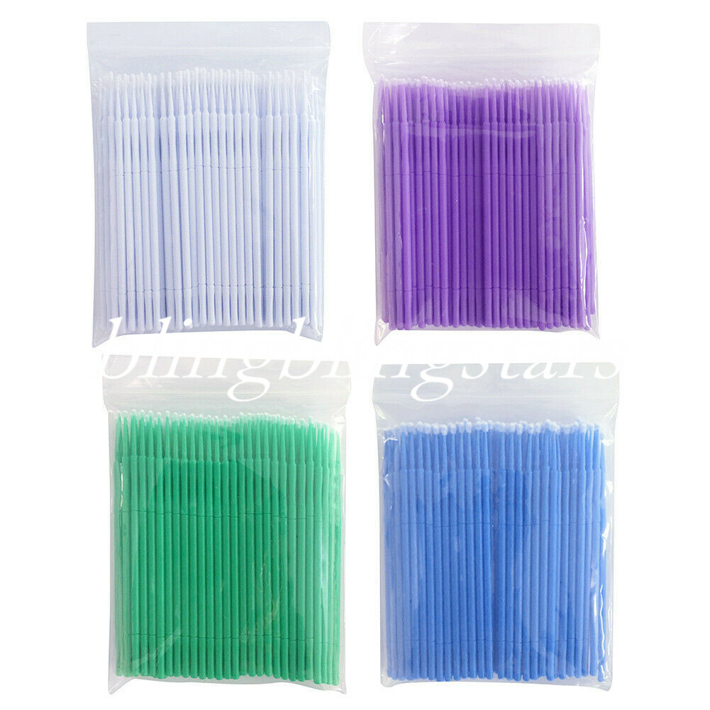 100 Pcs Dental Disposable Micro Applicator Brush Tips Bendable 1.2/1.5/2.0/2.5mm