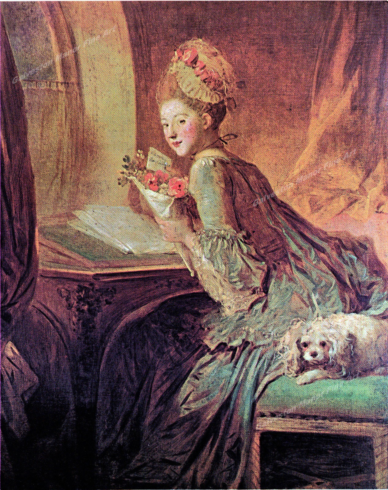 The Love Letter by Jean Honore Fragonard - Giclee Print