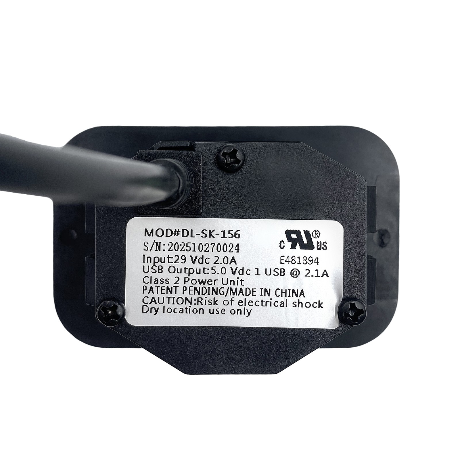 DL-SK-156 4 Button 5 Pin Power Recliner Switch with USB for Lift Chair Sofa