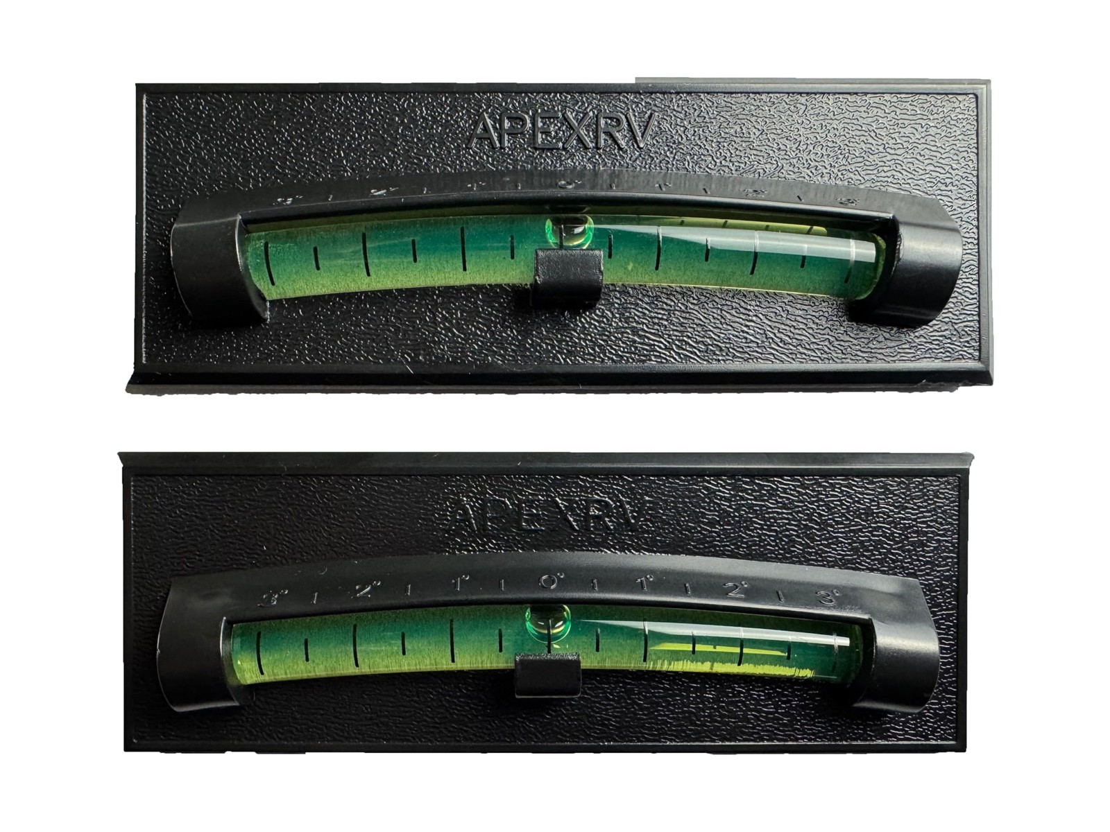 Apex RV Graduated Bubble Level, Never Fade, Long-Lasting, Precision Black
