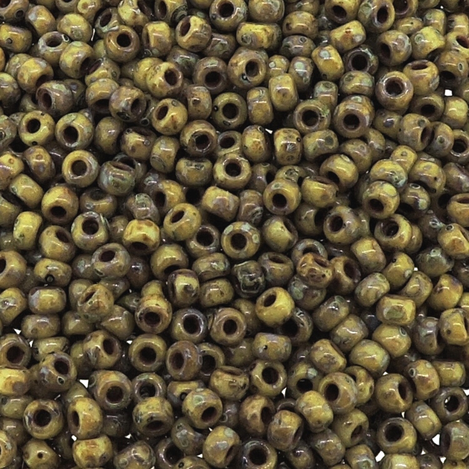 Miyuki Round Rocaille Seed Beads Size 8/0 Picasso Brown Tan Matte 22GM (8-4517)
