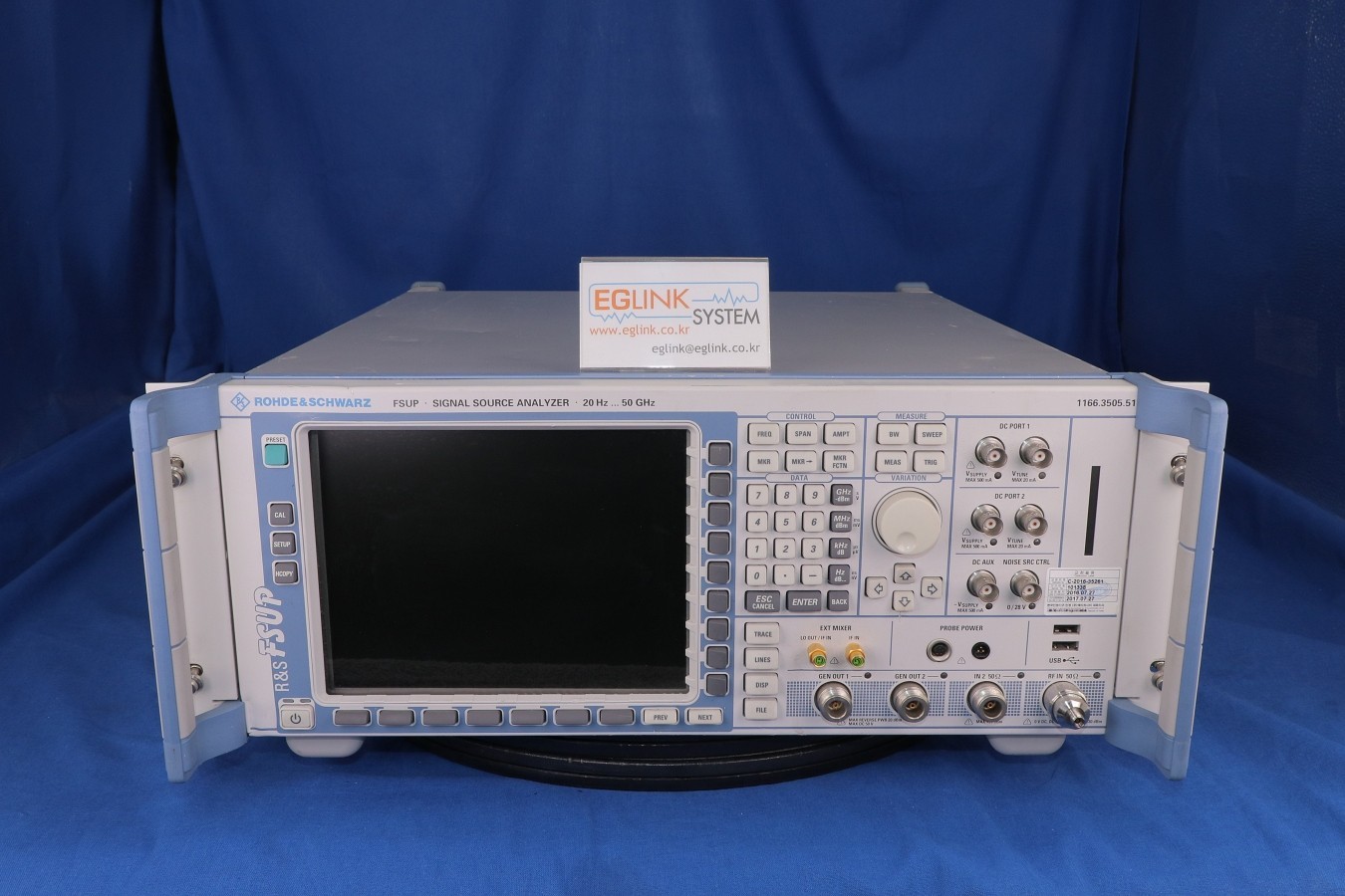 R&S FSUP50 Signal Analyzer 1166.3505.51  opt B4/B21/B25/B60/B61