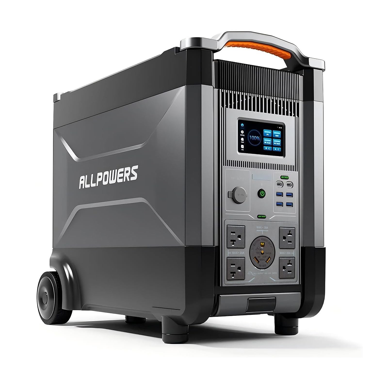 ALLPOWERS New-R4000 3456Wh 4000W LiFePO4 Portable Power Station Solar Generator