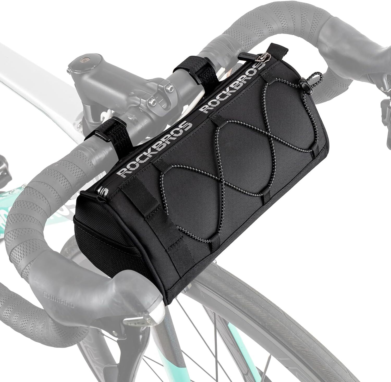 ROCKBROS Bicycle Front Frame Bag Handlebar Bag Protable Reflective 1.5L Capacity