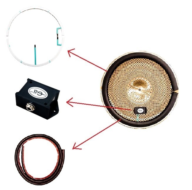Goedrum Components Pack for DIY eCymbal (Dual Zones) 360 degree triggering