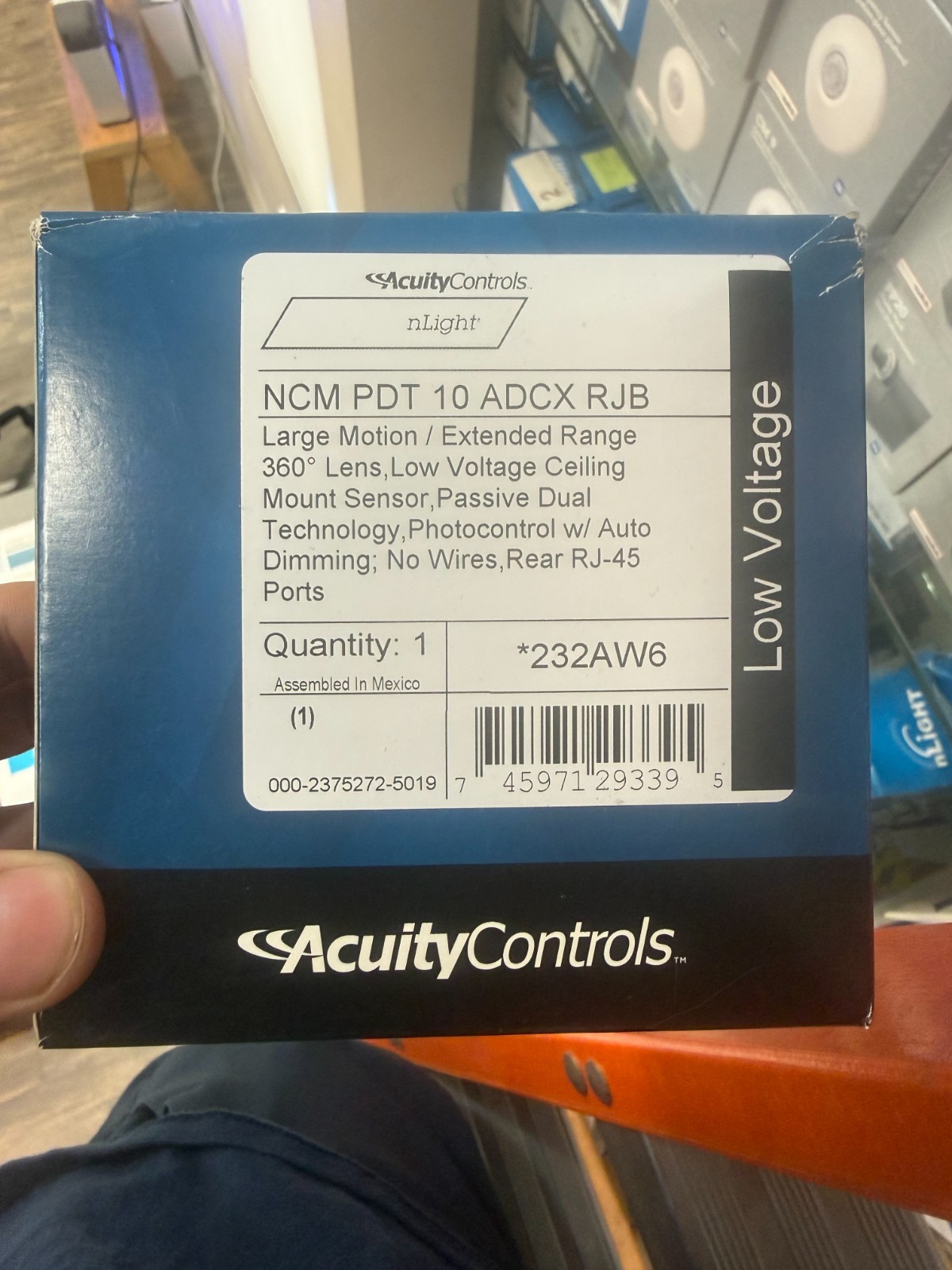 NEW LITHONIA nLIGHT NCM PDT 10 ADCX RJB DUAL TECH 360° OCCUPANCY DAYLIGHT SENSOR