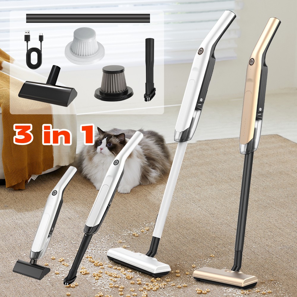 Upright 3 in1 Cordless Vacuum Cleaner Stick Powerful Handheld Wireless Vacuum