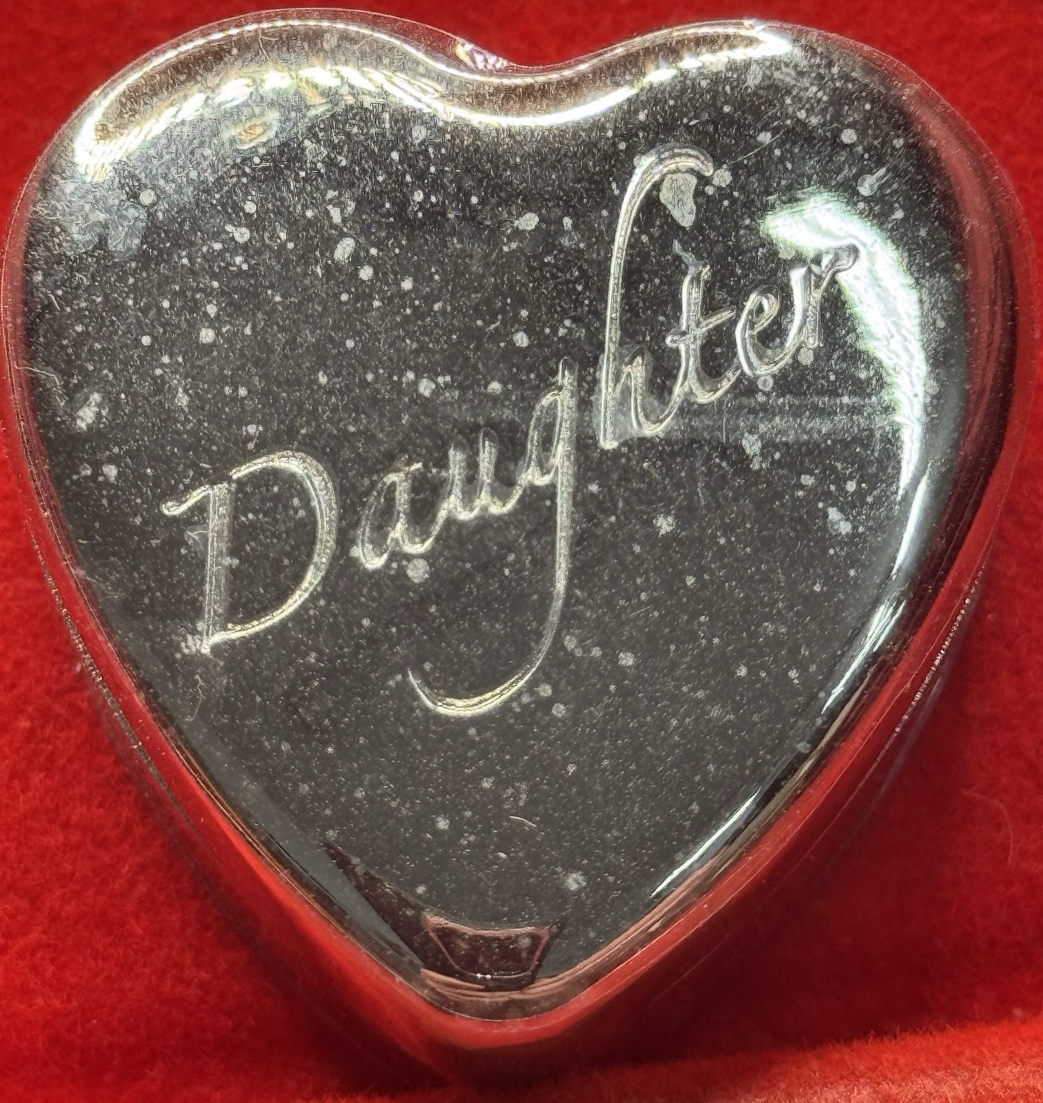 Daughter Ganz Heart Trinket Box Velvet Lined 1.5” NIB Early 2000’s