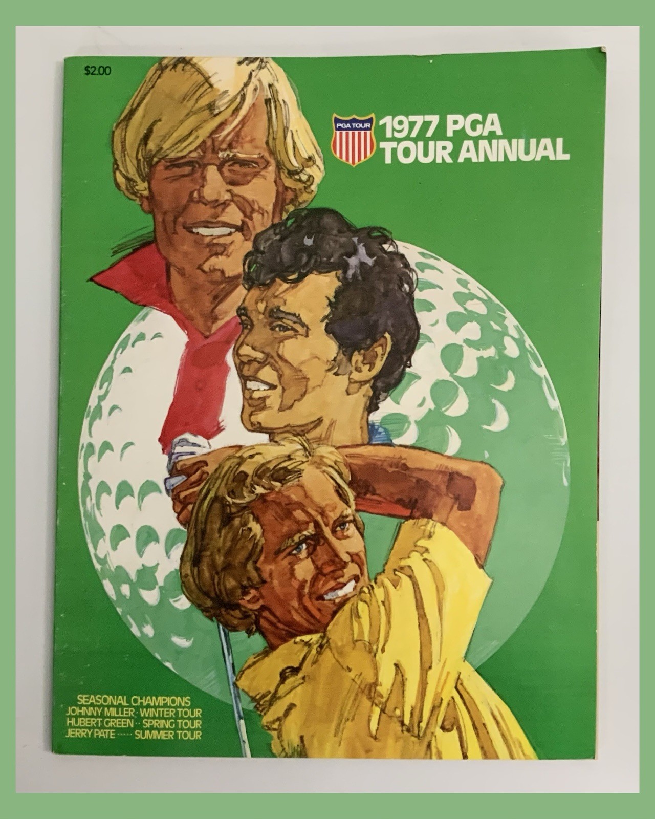 1977 PGA Tour Annual Tour Yearbook Golf Program - Cardinal Publishing