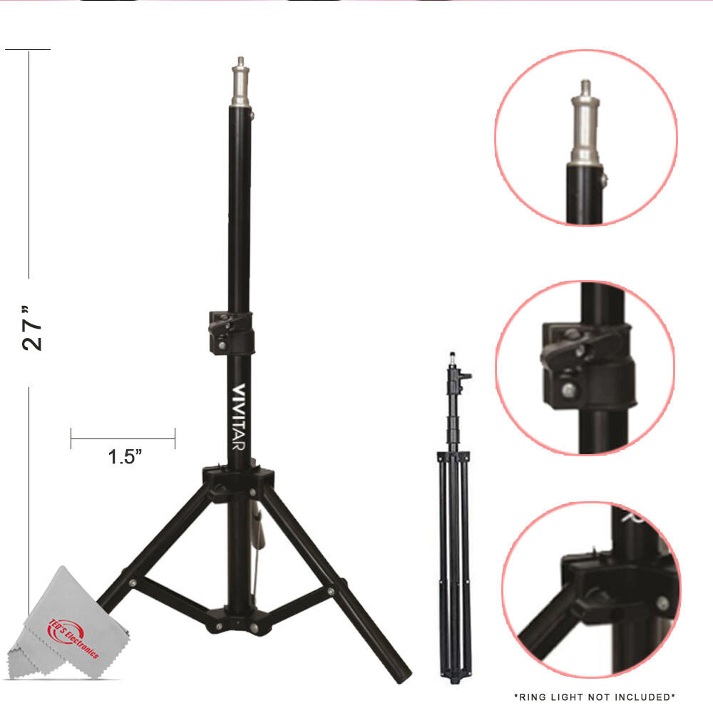 Vidpro LED-330X Varicolor Video Light Kit + Tabletop 27" Adjustable Light Stand
