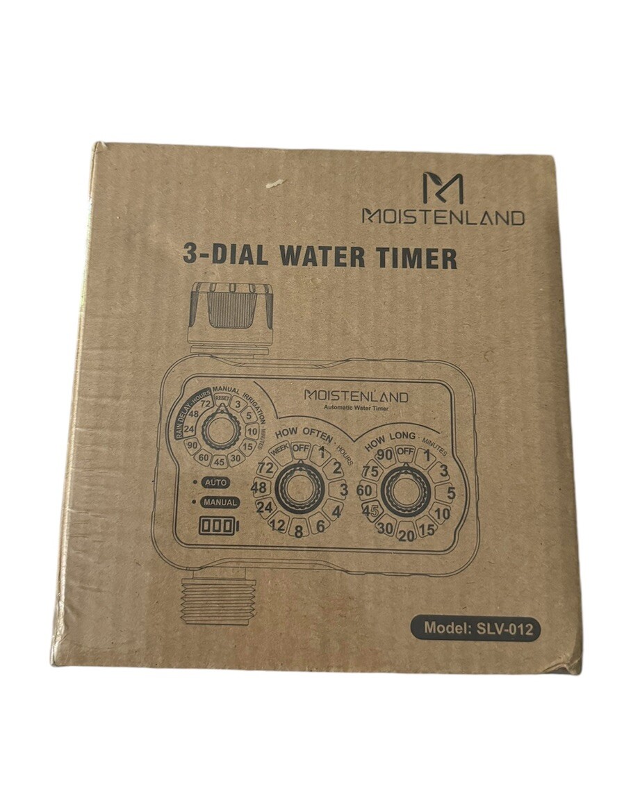 Moistenland Automatic Water Sprinkler Timer Hose Lawn & Garden Watering SLV-012