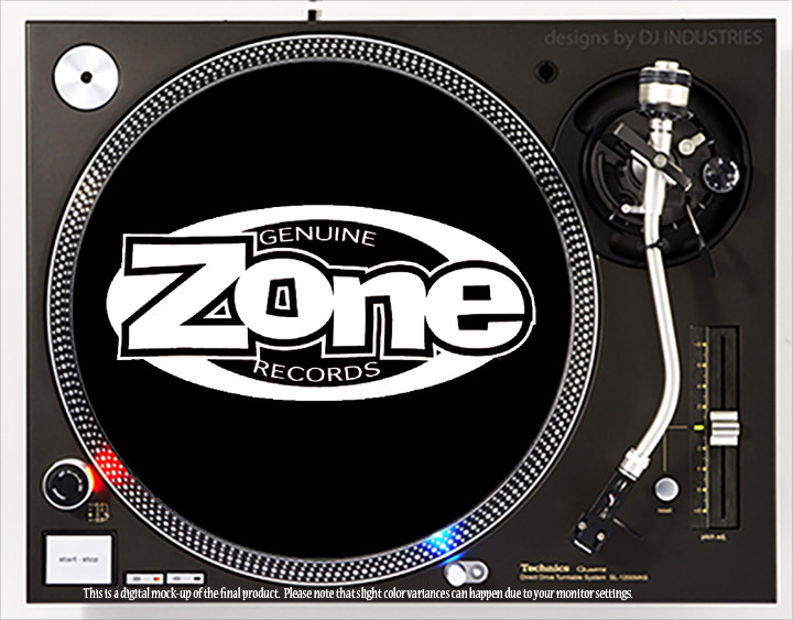 Zone Records  - 7"-12" DJ slipmat slip mat LP turntable record player