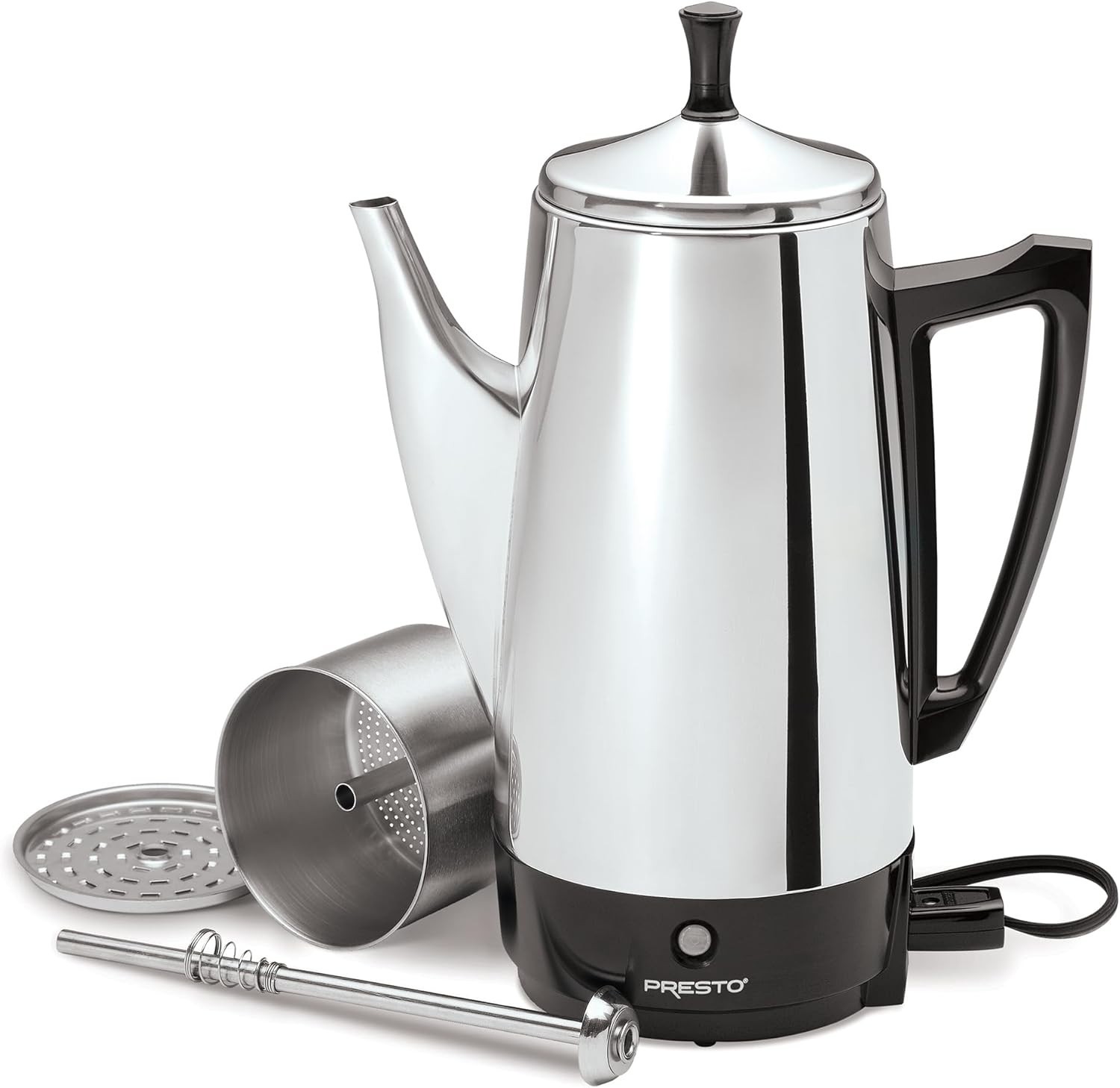 02811 Stainless Steel Electric Coffee Percolator -