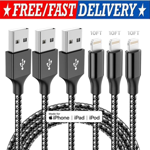Fast Charger Cable Heavy Duty For iPhone 13 12 11 X XR 8 Charging Cord Wholesale