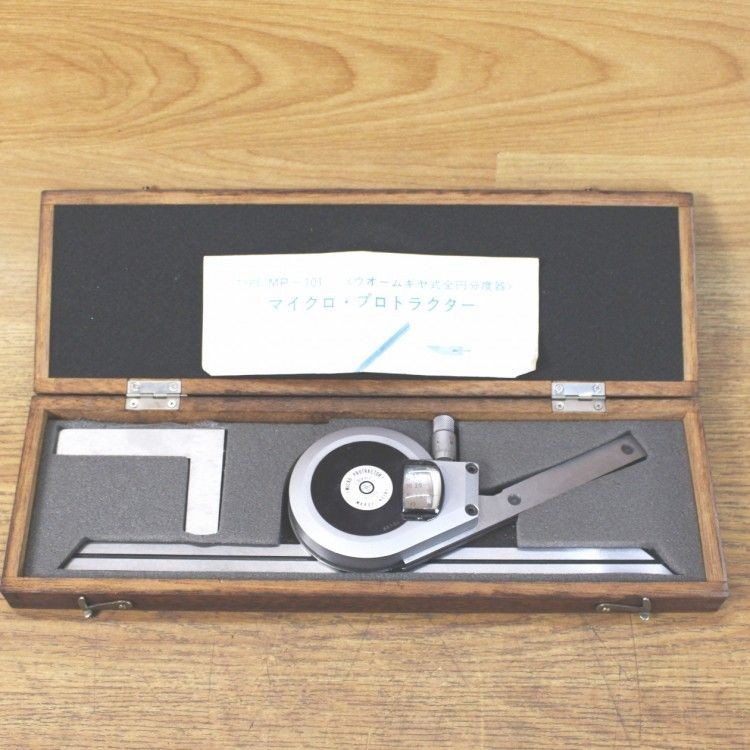 MARUI KEIKI Micro Protractor MP-101 Angle Gage 0-360 degrees From Japan BG122