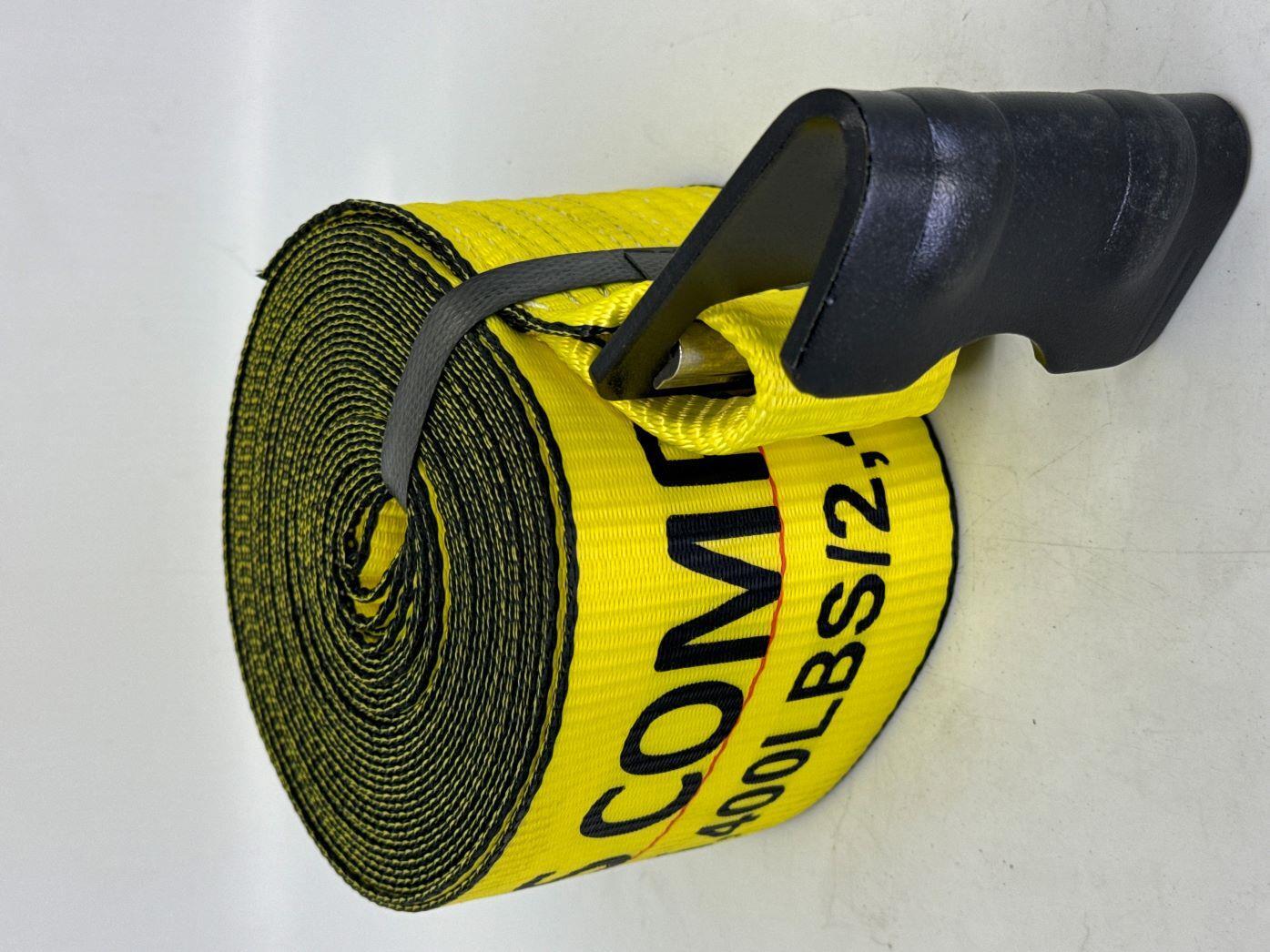 4"X30' Winch Strap with Flat Hook 4 Pack