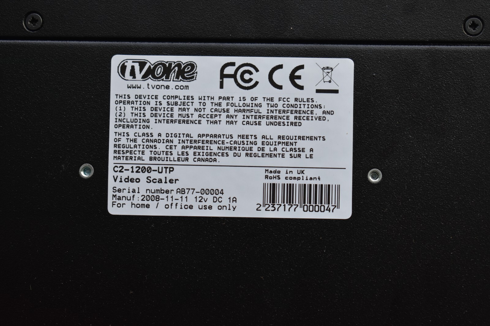 TVONE C2-1200 Video Scaler - MAKE OFFER
