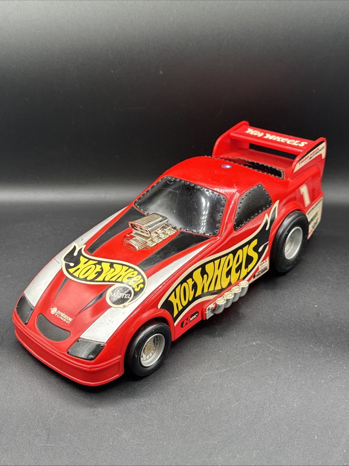 Vintage Mattel Hot Wheels Cars Storage Case Drag Racing Funny Car