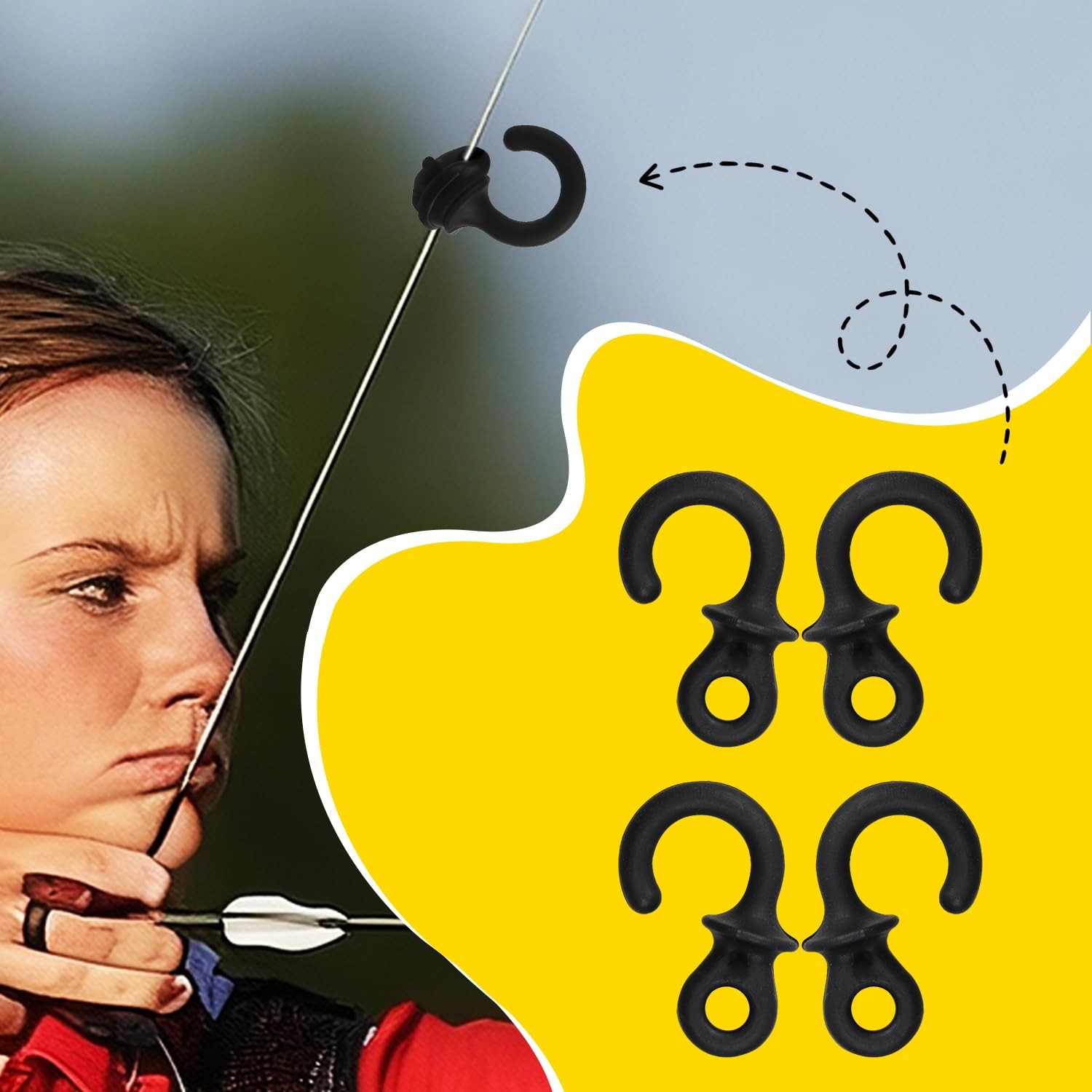 Youven Bow String Dampener Package, Bow String Stabilizer, Compound Bow Strin...