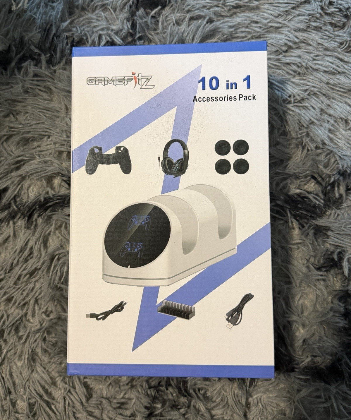 GAMEFITZ 10-in-1 USB-C Accessories Pack Dual Charging Dock Headset GF18-002