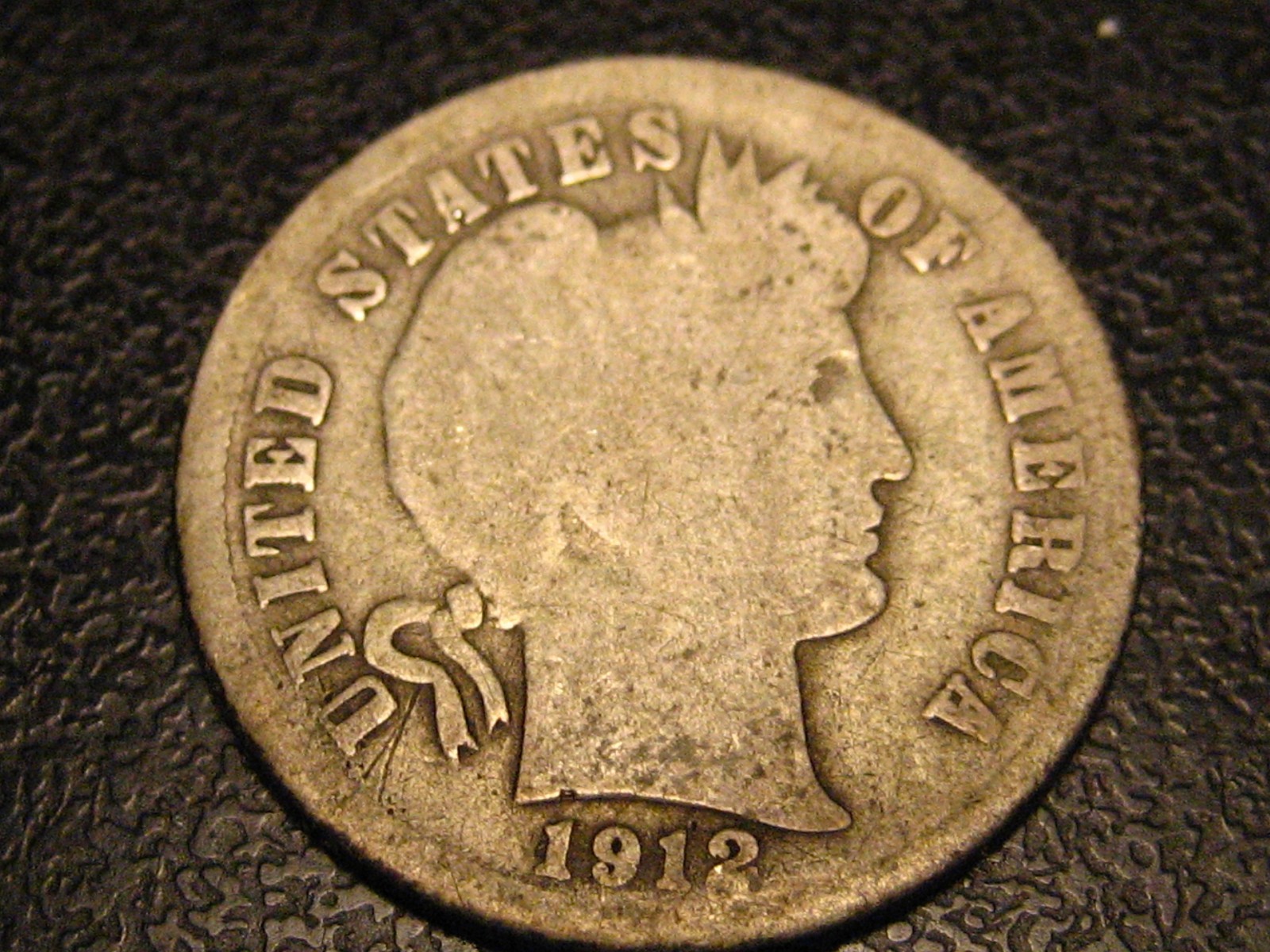 1912-S 90% Silver Barber Dime Good #4