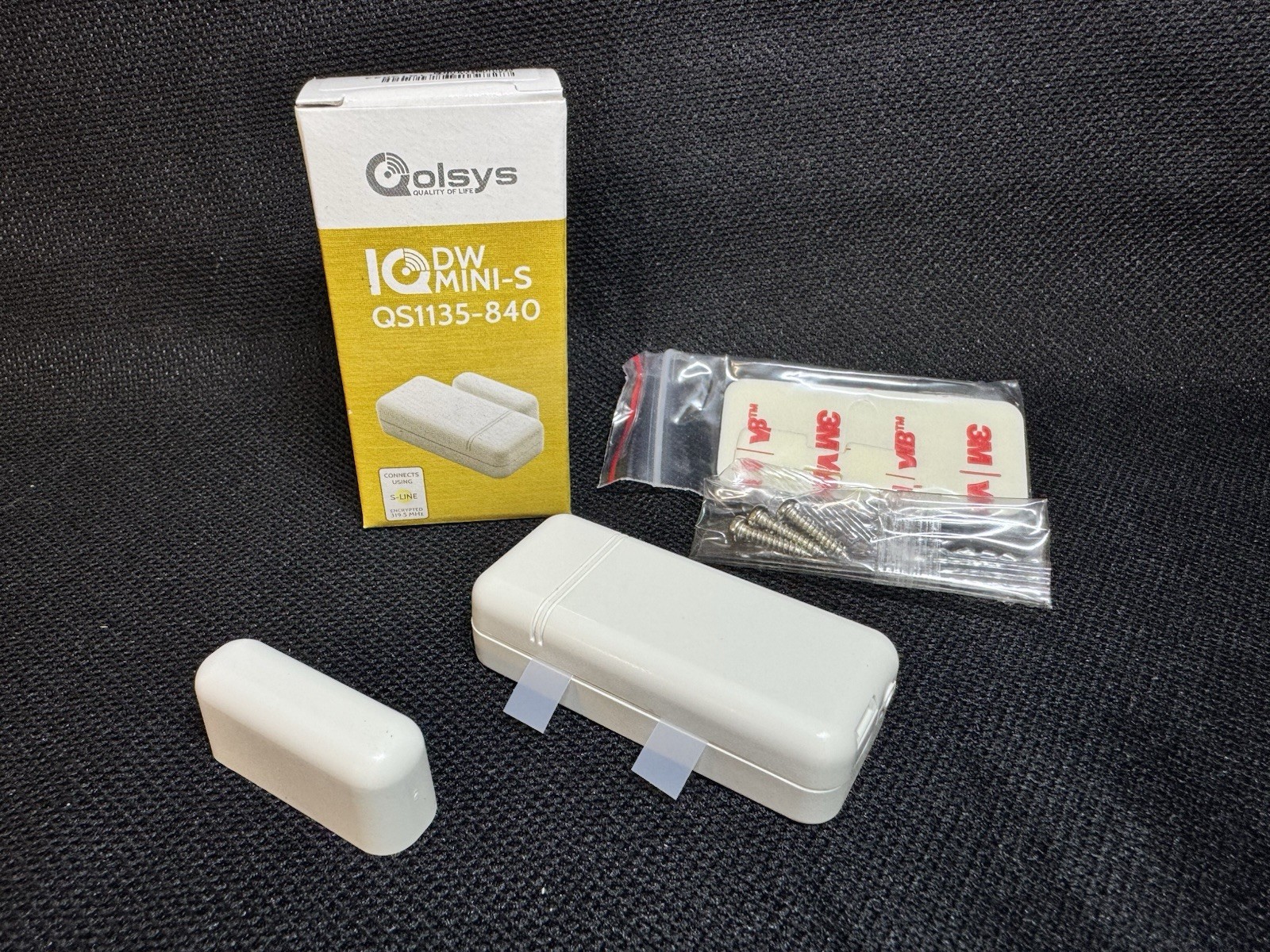 Qolsys QS1135-840 Mini DW-S Wireless Door Window Sensor S-Line New (Lot of 2)